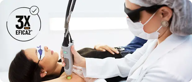 Depilação à laser 3 vezes mais eficaz